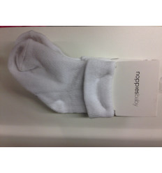 U SOCKS 2PCK BEEF WHITE 0-3M 21