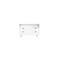 KENNEDY BLANC/NOIR COMMODE 2 TIROIRS 3