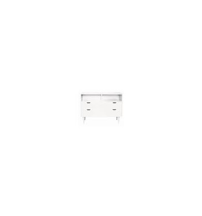 KENNEDY BLANC/NOIR COMMODE 2 TIROIRS 3