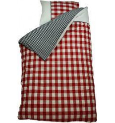 HOUSSE COUETTE 140X220 MARINE/ROUGE 3