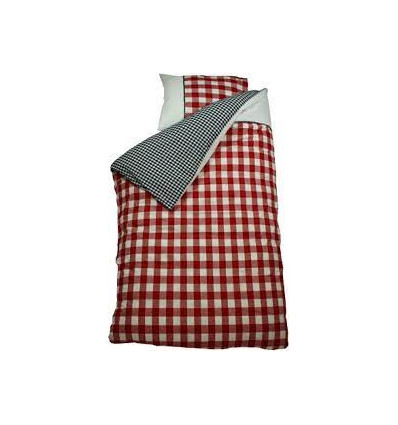 HOUSSE COUETTE 140X220 MARINE/ROUGE 3