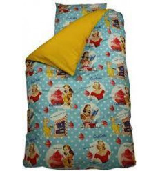 HOUSSE COUETTE 140X220 FIFTIES BLEU 3