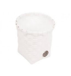 CECINA SMALL ROUND BASKET WHITE 82