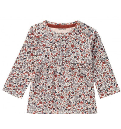 GIRLS TEE LONG SLV ABA PEACH WHIP 74