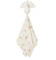 CUDDLE CLOTH MUSLIN PEACOCK OCS CREME