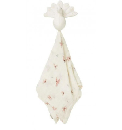 CUDDLE CLOTH MUSLIN PEACOCK OCS CREME