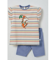 MEISJES PYJAMA MULTICOLOR STREPEN 6M 21