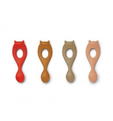 LIVA SILICONE SPOON 4P MULTI MIX 21