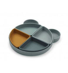 ARNE DIVIDER PLATE MR BEAR BLUE FOG MIX