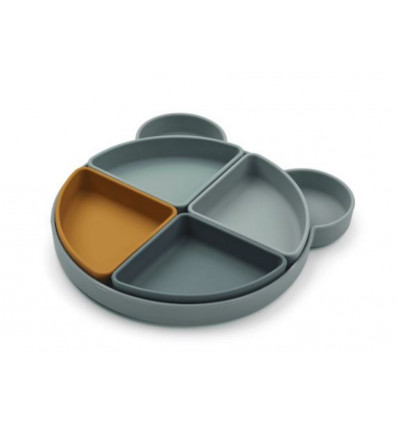 ARNE DIVIDER PLATE MR BEAR BLUE FOG MIX