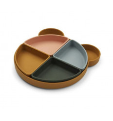 ARNE DIVIDER PLATE MR BEAR GOLDEN CARAME