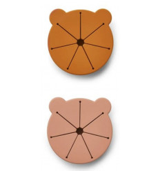 KELLY SNACK CUP 2PC DARK ROSE/MUSTARD