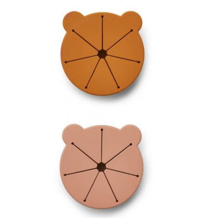 KELLY SNACK CUP 2PC DARK ROSE/MUSTARD