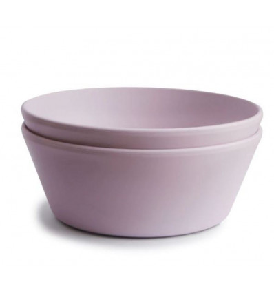 BOWLS ROUND SOFT LILAC 2 PCS 24