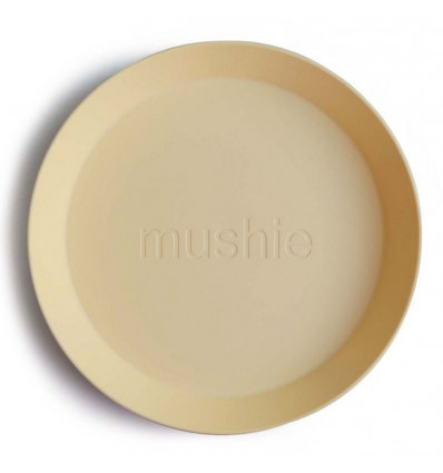 PLATES ROUND PALE DAFFODIL (2 PCS) 24