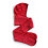 HOODIESJAAL VELOURS RETROBLAUW ROOD 4-8Y