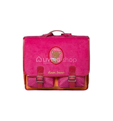 SMALL POUCH GIRLS PINK RIBCORD DEER 3