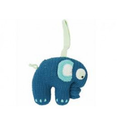 CROCHET MUSICAL PULL TOY ELEPHANT PETR 6