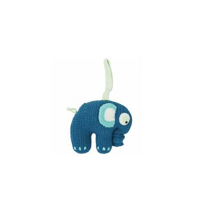 CROCHET MUSICAL PULL TOY ELEPHANT PETR 6