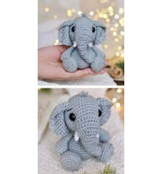 CROCHET ANIMAL TURQUOISE ELEPHANT 62