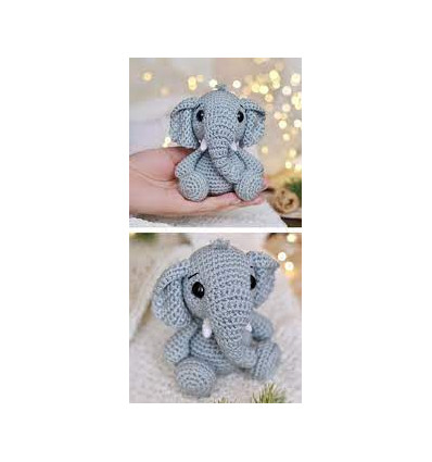 CROCHET ANIMAL TURQUOISE ELEPHANT 62