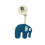 CROCHET CLIP-ON PRAM TOY PETROL 62