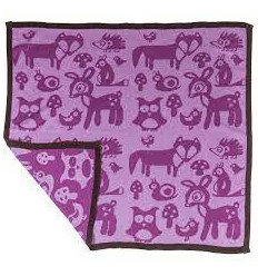 KNITTED BABY BLANKET FOREST GIRL 62