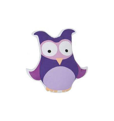 PRINTED CUSHION S OWL LILAC 62