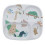 MELAMINE PLATE W/4 ROOMS FOREST BOY 62