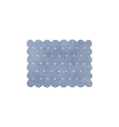 RUG BISCUIT BLUE 120X160 22