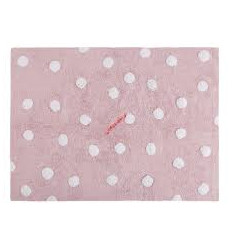 RUG POLKA DOTS PINK-WHITE 120X160 22