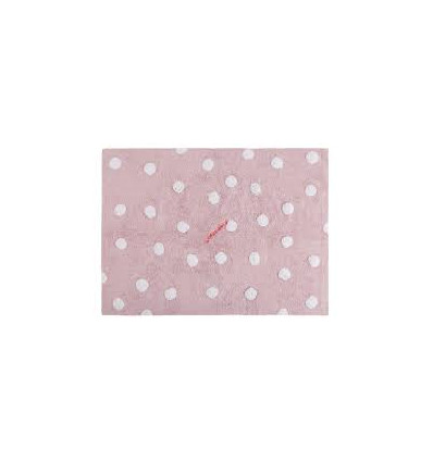 RUG POLKA DOTS PINK-WHITE 120X160 22