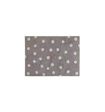 RUG POLKA DOTS GREY-WHITE 120X160 22