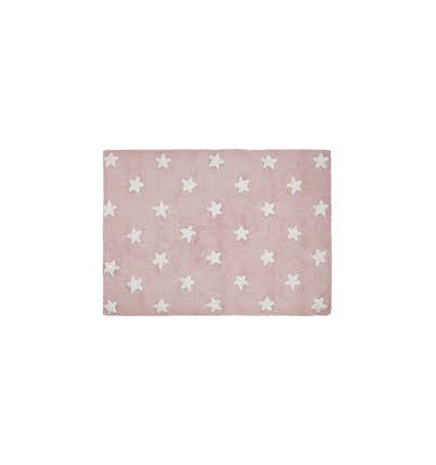 RUG STARS PINK-WHITE 120X160 22