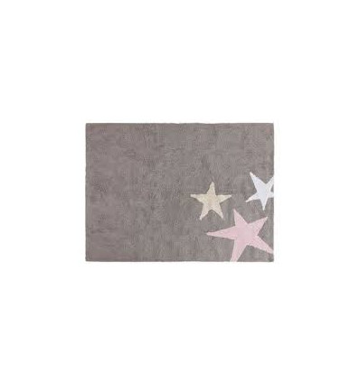 RUG THREE STARS GREY-PINK 120X160 22
