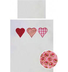 HOUSSE 1PERS ENGLISH ROSE + HOUSSE 4