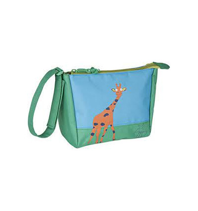 MINI WASHBAG WILDLIFE GIRAFFE BLUE /