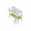 TABDE BUREAU LIT MEZZ XL NORDIC BLA 202