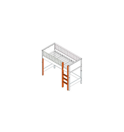 TRAP RECHT VR HOOGSLAPER NORDIC WIT 202