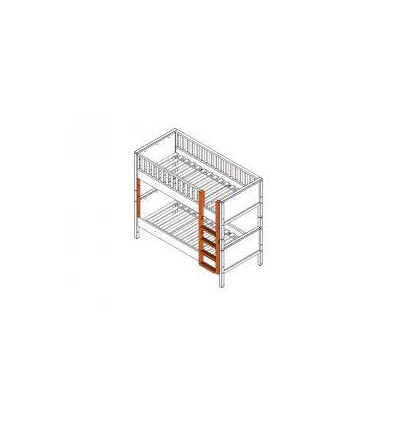 MONT STAPELBED NORDIC WIT TRAP RECHT 202