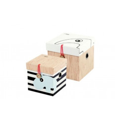 SQUARE BOX SET 2 PCS. SMALL 9