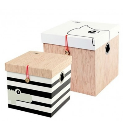SQUARE BOX SET 2 PCS LARGE 7