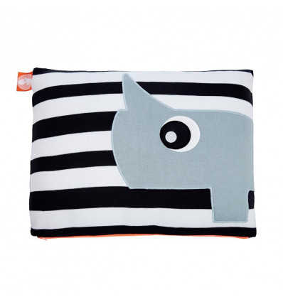 CUSHION BLUE/BLACK & WHITE 7