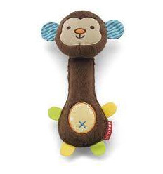 GIRAFFE SAFARI SQUEEZ ME RATTLE MONKEY 4