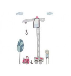 WALLSTICKER MEAS. 0-130CM VILLAGE BOY 5
