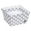 ALBI SQUARE BASKET SIZE S WHITE WITH