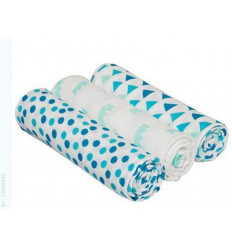 SWADDLE & BURB BLANKET 2PCS LITTLE KING&