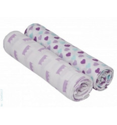 SWADDLE & BURB BLANKET 3PCS LITTLE KING&