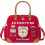 DIAPER BAG RED CANVAS BADGES BOYS RED 4