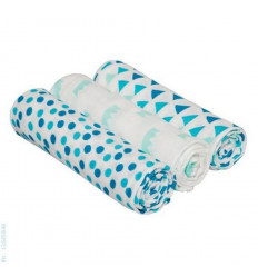 SWADDLE & BURB BLANKET 3PCS LITTLE KING&